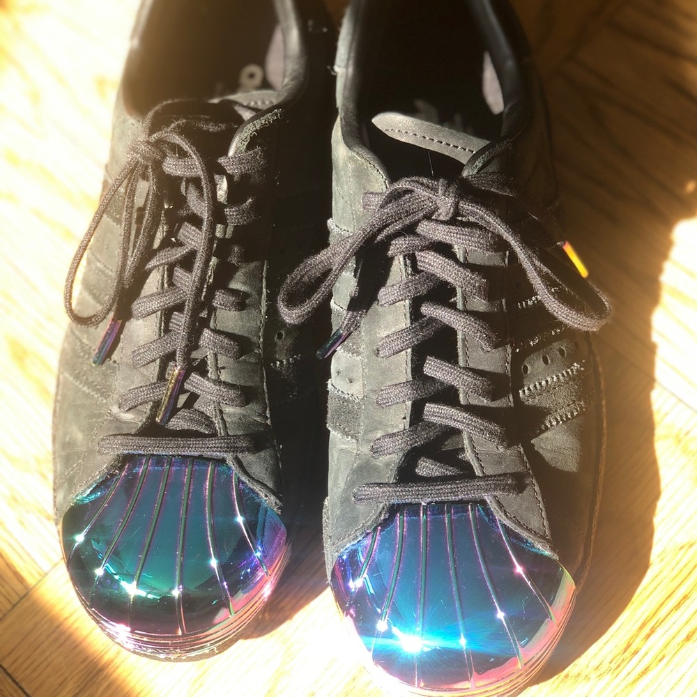 Limited Edition Adidas All Stars- metal cap toe